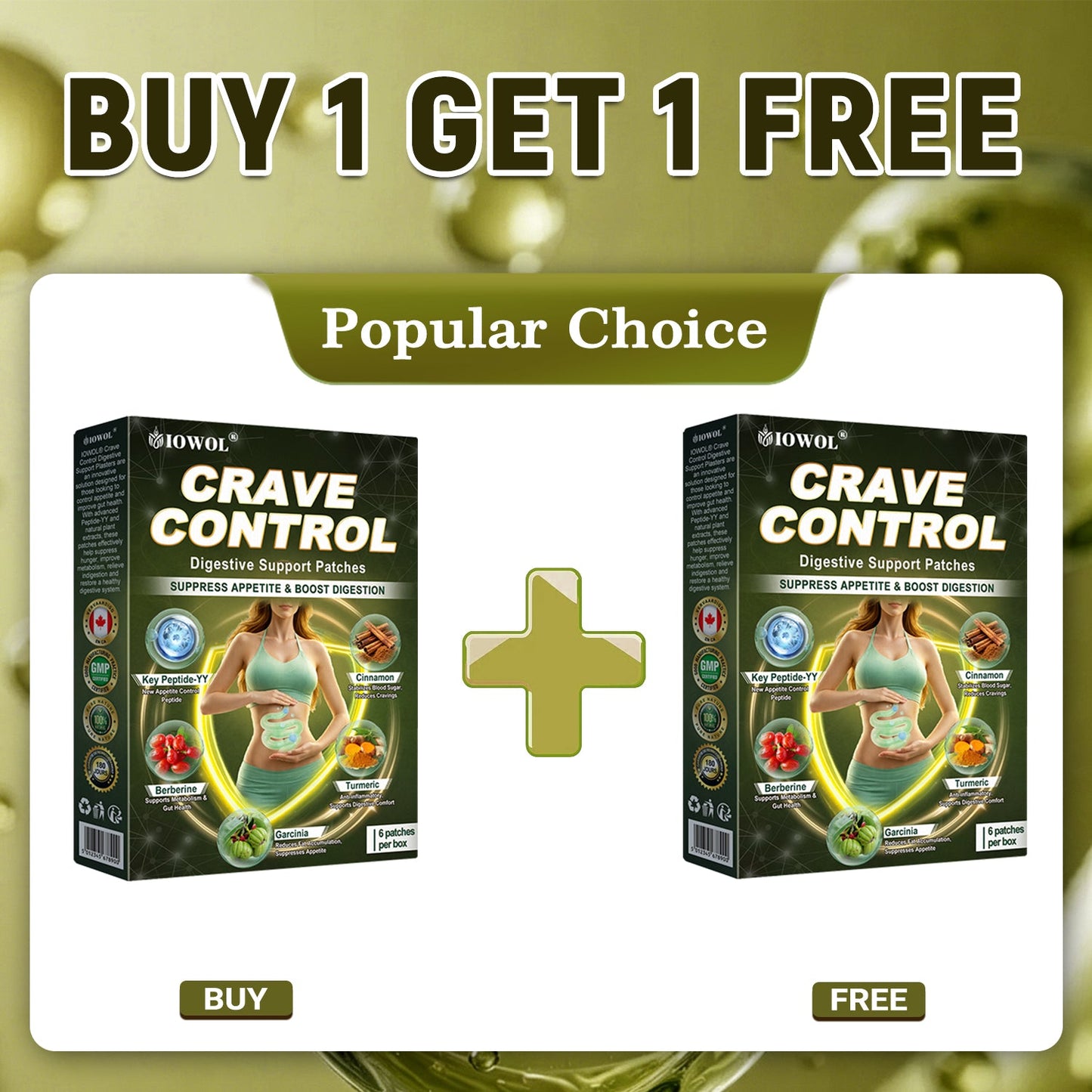 IOWOL® APPETITE CONTROL PATCHES! ZERO PILLS & ZERO HUNGER & ZERO STRUGGLE & 100% RESULTS.