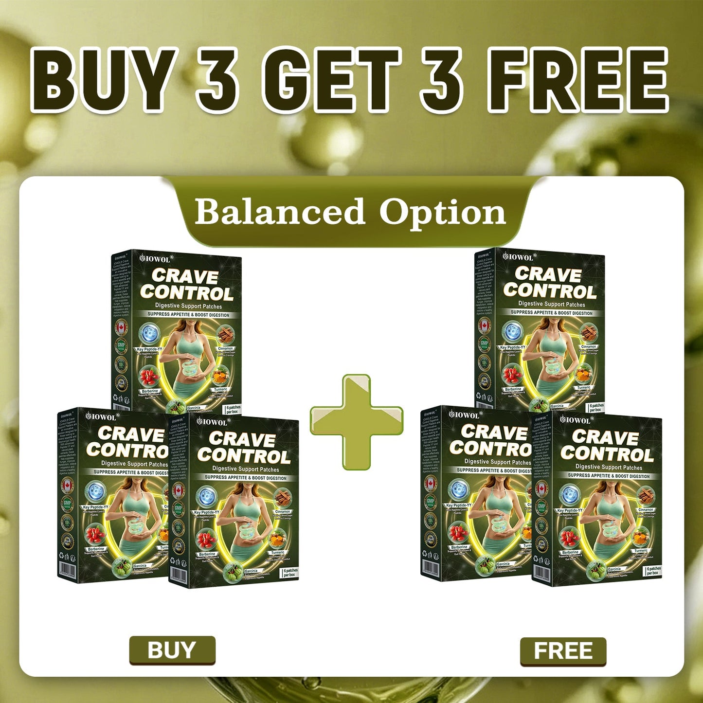 IOWOL® APPETITE CONTROL PATCHES! ZERO PILLS & ZERO HUNGER & ZERO STRUGGLE & 100% RESULTS.